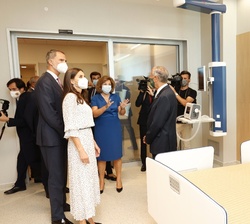 Sus Majestades los Reyes en la zona de habitaciones
