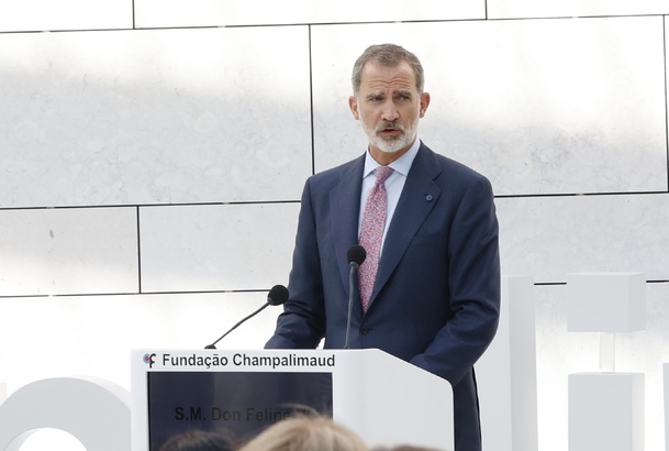Su Majestad el Rey durante su intervención