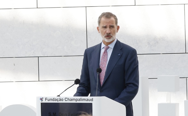 Su Majestad el Rey durante su intervención
