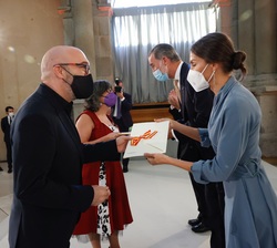 Su Majestad la Reina entrega el Premio Nacional del Cómic 2019 a Doña Laura Ballester, Don Miguel Ángel Giner y Doña Cristina Durán 