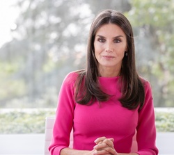 Su Majestad la Reina durante su intervención en el acto inaugural del "Foro Mundial de la Alimentación"