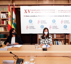 Su Majestad la Reina preside el acto de clausura del "XV Seminario Internacional de Lengua y Periodismo"