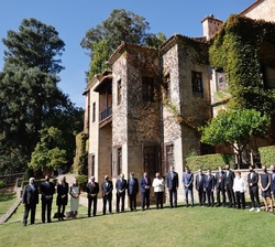 Fotografía de grupo en el Monasterio de Yuste