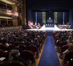 El Teatro Campoamor de Oviedo durante la ceremonia de entrega de los Premios Princesa de Asturias 2021