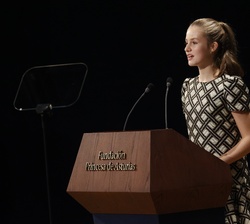 Su Alteza Real la Princesa de Asturias durante su intervención
