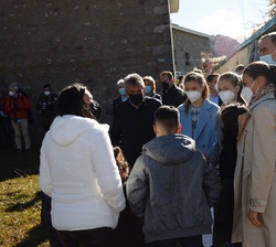 Recorrido de la Familia Real por Santa María del Puerto