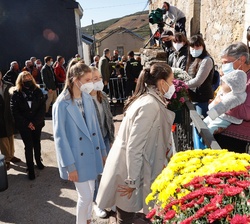 Con los vecinos de Santa María del Puerto