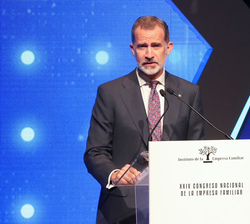 Don Felipe durante su intervención