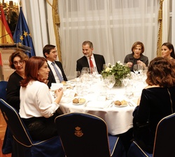 Vista de la mesa presidencial