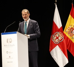 Don Felipe en su intervención en la entrega de la VI Edición del Premio Reino de España a la Trayectoria Empresarial, a Francisco Martínez-Cosentino