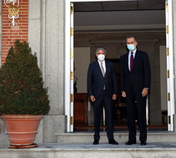 Su Majestad el Rey recibe al presidente de la República del Ecuador, Guillermo Lasso Mendoza