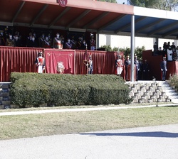 Don Felipe en la tribuna al inicio del acto
