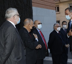 Su Majestad el Rey a su llegada al Museo Nacional del Prado de Madrid