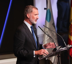 Su Majestad el Rey durante su intervención en la celebración del XXX aniversario de las Cumbres Iberoamericanas