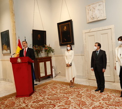 Su Majestad el Rey durante su intervención 