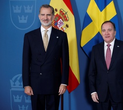 Su Majestad el Rey con el PM, Stefan Löfven