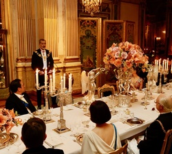 Su Majestad el Rey durante sus palabras en la cena de Gala