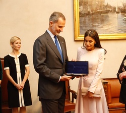 Don Felipe y Doña Letizia reciben la llave de oro de la ciudad