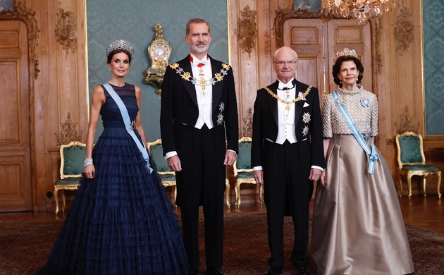 Sus Majestades los Reyes y Sus Majestades los Reyes de Suecia