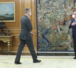 Su Majestad el Rey recibe al Defensor del Pueblo, Ángel Gabilondo Pujol