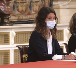 Anna Ruiz, integrante de los jóvenes del “Campus de liderazgo”