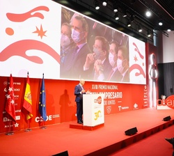 Acto de entrega de la “XVIII edición del Premio Nacional Joven Empresario 2021”, coincidiendo con la celebración del 30º aniversario de la