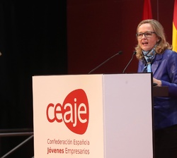 Inrtervención de la vicepresidenta primera del Gobierno y ministra de Asuntos Económicos y Transformación Digital, Nadia Calviño
