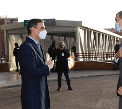 Su Majestad el Rey recibe el saludo del presidente del Gobierno, Pedro Sánchez Pérez-Castejón