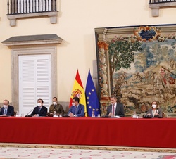Su Majestad el Rey durante su intervención
