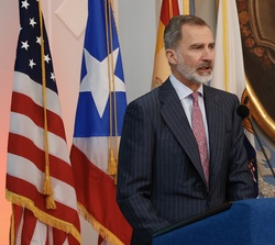 Su Majestad el Rey durante su intervención
