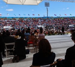 Su Majestad el Rey durante la ceremonia del Traspaso de Mando Presidencial