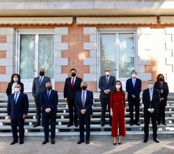 La Reina con los responsables de las principales televisiones públicas iberoamericanas