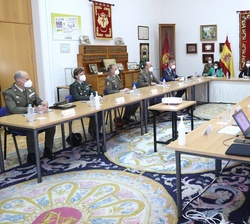 Vista general de la reunión de trabajo con motivo del 150 aniversario del PAHUET que preside Su Majestad la Reina