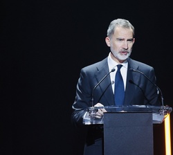Don Felipe durante su intervención 