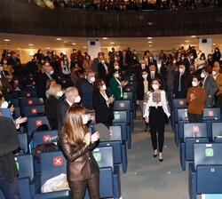 Doña Letizia accede al auditorio