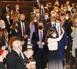 Su Majestad la Reina accede al auditorio “Ciudad de León”