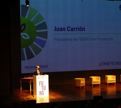 Intervención del alcalde de León, José Antonio Díez, y la proyección del vídeo “Horizonte 2030”