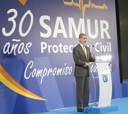 Su Majestad el Rey dirigió unas palabras a los asistentes