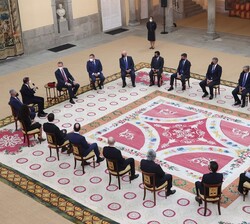 Vista general de la audiencia de Su Majestad el Rey con la Junta Directiva de la Asociación de Distribuidores de Energía Eléctrica (CIDE)