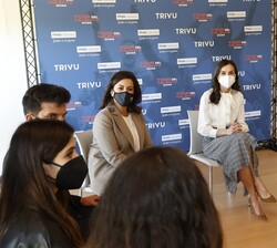 Doña Letizia en el encuentro-coloquio con jóvenes de la “Generación Propósito”