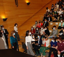 Doña Letizia entra en el auditorio del Riojafórum de Logroño