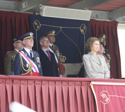 Su Majestad la Reina Doña Sofía en la Tribuna Real