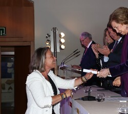 Su Majestad la Reina Doña Sofía durante el acto de entrega de los Premios Europeos de Patrimonio "Premios Europa Nostra" y de los "Prem