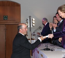Su Majestad la Reina Doña Sofía durante el acto de entrega de los Premios Europeos de Patrimonio "Premios Europa Nostra" y de los "Prem