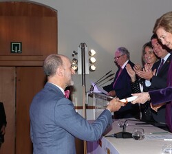 Su Majestad la Reina Doña Sofía durante el acto de entrega de los Premios Europeos de Patrimonio "Premios Europa Nostra" y de los "Prem