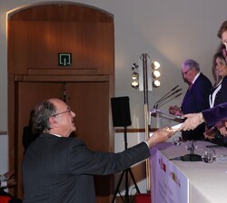 Su Majestad la Reina Doña Sofía durante el acto de entrega de los Premios Europeos de Patrimonio "Premios Europa Nostra" y de los "Prem