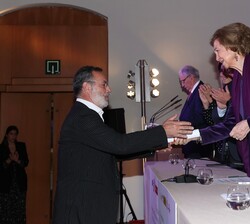Su Majestad la Reina Doña Sofía durante el acto de entrega de los Premios Europeos de Patrimonio "Premios Europa Nostra" y de los "Prem