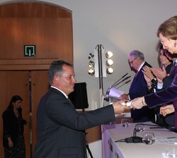 Su Majestad la Reina Doña Sofía durante el acto de entrega de los Premios Europeos de Patrimonio "Premios Europa Nostra" y de los "Prem