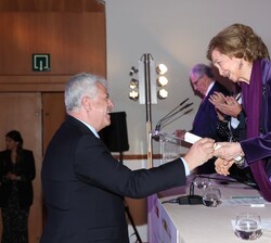  Su Majestad la Reina Doña Sofía durante el acto de entrega de los Premios Europeos de Patrimonio "Premios Europa Nostra" y de los "Pre