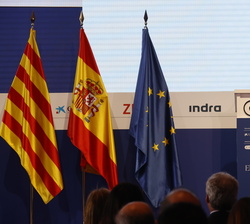 Su Majestad el Rey durante su intervención en la XXXVII reunión anual del Cercle d’Economia 